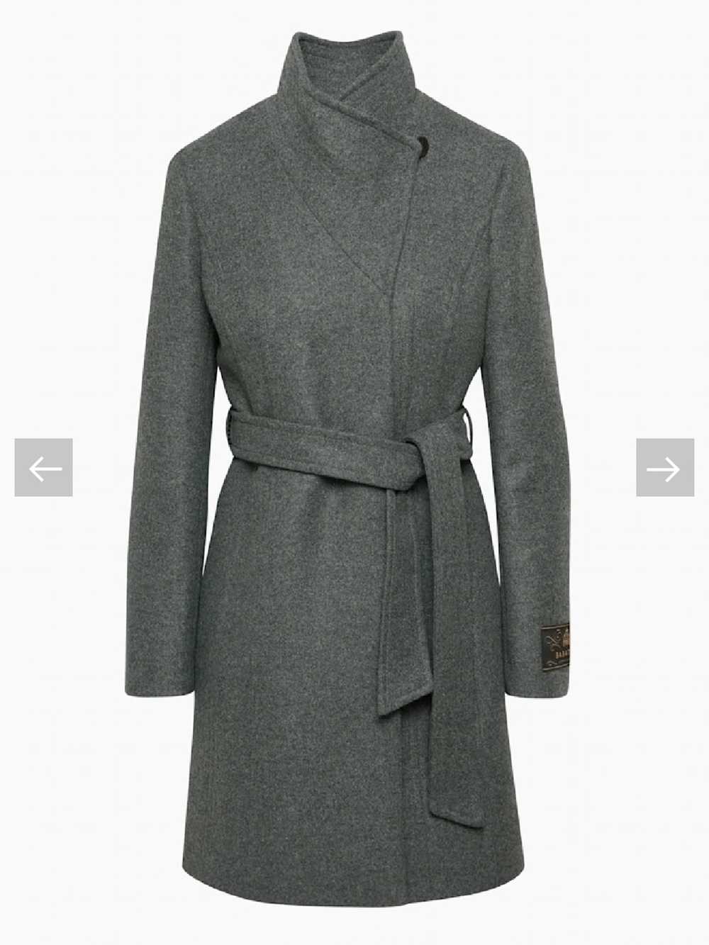 Aritzia Babaton the Connor coat in charcoal gray in 2XS